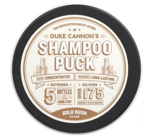 Duke Cannon Supply Co., Shampoo Puck™, шампунь проти «золотої лихоманки», 4,2 унції (4,2 унції)