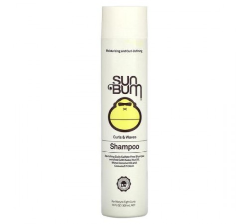 Sun Bum, шампунь для кучерявого волосся, для хвилястих і щільних кучерів, 300 мл (10 рідк. унцій) Sun Bum, шампунь для кучерявого волосся, для хвилястих і щільних кучерів, 300 мл (10 рідк. унцій)