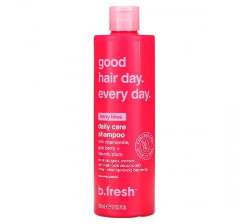 b.fresh, Good Hair Day Every Day, шампунь для щоденного догляду, для всіх типів волосся, зі смаком ягід, 355 мл (12 рідк. унцій) b.fresh, Good Hair Day Every Day, шампунь для щоденного догляду, для всіх типів волосся, зі смаком ягід, 355 мл (12 рідк. унцій)