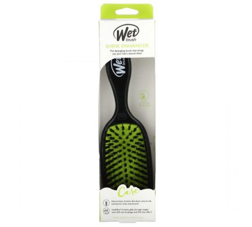 Wet Brush, пензель для покращення блиску, догляд, чорний, 1 шт Wet Brush, пензель для покращення блиску, догляд, чорний, 1 шт