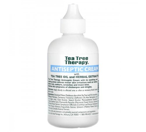 Tea Tree Therapy, антисептичний крем, з олією чайного дерева й рослинними екстрактами, 118 мл (4 рідк. унції) Tea Tree Therapy, антисептичний крем, з олією чайного дерева й рослинними екстрактами, 118 мл (4 рідк. унції)