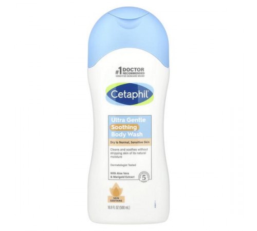 Cetaphil, Ніжний заспокійливий гель для душу, 500 мл (16,9 рідк. унції)