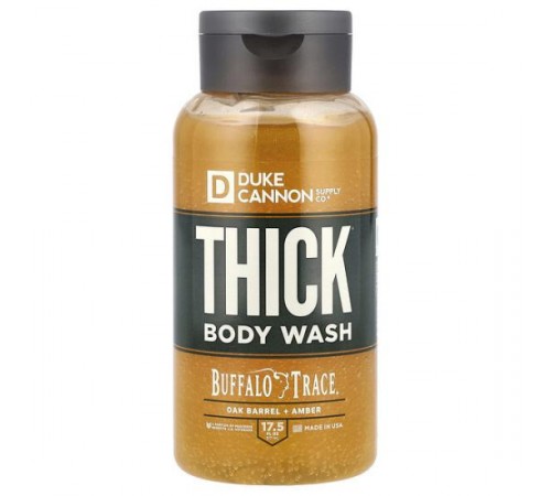 Duke Cannon Supply Co., Thick®, гель для душу Buffalo Trace®, дуб і бурштин, 517 мл (17,5 рідк. унції) Duke Cannon Supply Co., Thick®, гель для душу Buffalo Trace®, дуб і бурштин, 517 мл (17,5 рідк. унції)