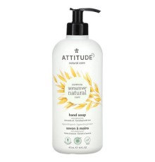 ATTITUDE, Oatmeal Sensitive Care, натуральне мило для рук, олія авокадо, 473 мл (16 рідк. унцій)