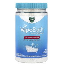 Vicks, VapoBath™, кристали для ванни, заспокійливі пари, 425 г (15 унцій)