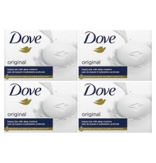 Dove, глибоке зволоження, класичне мило, 4 шматочки по 106 г (3,75 унції)