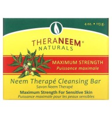 Organix South, TheraNeem Naturals, Neem Therapé, Cleansing Bar, Maximum Strength, 4 oz (113 g)