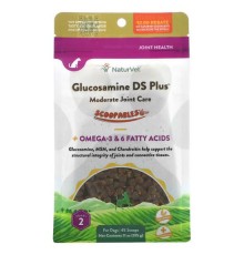 NaturVet, Scoopables, Glucosamine DS Plus для помірного догляду за суглобами, для собак, бекон, 315 г (11 унцій)