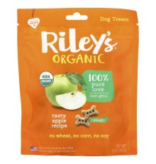 Riley’s Organics, ласощі для собак, маленька кісточка, з яблуком, 142 г (5 унцій)