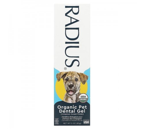RADIUS, органічний зубний гель для тварин, кориця й батат, 85 г (3 унції) RADIUS, органічний зубний гель для тварин, кориця й батат, 85 г (3 унції)