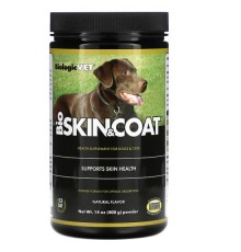 Flora, BiologicVet, BioSkin & Coat, натуральний продукт для собак і котів, 400 г (14 унцій)