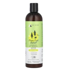 Kin+Kind, Flea + Tick Relief, шампунь із рослинною дією для собак і котів, лемонграс, 354 мл (12 рідк. унцій)