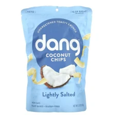 Dang Foods, кокосові чипси, злегка підсолені, 90 г (3,17 унції)