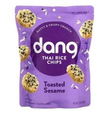 Dang Foods, Тайські рисові чіпси, підсмажений кунжут, 3,5 унції (100 г)