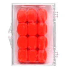 Ezy Dose, дитячі, м’які силіконові беруші, помаранчеві, 6 пар + футляр