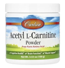 Carlson, Acetyl L-Carnitine Powder, 3.53 oz (100 g)