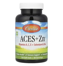 Carlson, Aces + Zn, 120 м'яких желатинових капсул