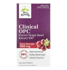 Terry Naturally, Clinical OPC, екстраактивна речовина, 400 мг, 60 капсул