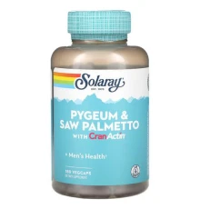 Solaray, Pygeum & Saw Palmetto з кранактином, 180 капсул VegCap