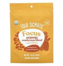 Four Sigmatic, Focus, суміш органічних грибів, без кофеїну, 60 г (2,12 унції)