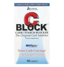 Absolute Nutrition, CBlock™, блокатор вуглеводів і крохмалю, 90 капсул
