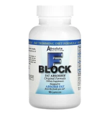 Absolute Nutrition, FBlock, Поглинач жиру, оригінальна формула, 90 капсул