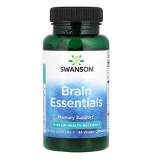 Swanson, Brain Essentials, Memory Support, 60 Veggie Capsules
