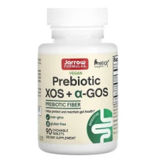 Jarrow Formulas, Prebiotic XOS + a-GOS, пребіотична клітковина, 90 жувальних таблеток
