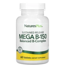 NaturesPlus, Mega B150, 60 таблеток тривалого вивільнення