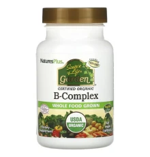 NaturesPlus, Source of Life Garden, органічний вітамін B, 60 веганських капсул