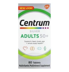 Centrum, Silver, для дорослих від 50 років, 80 таблеток