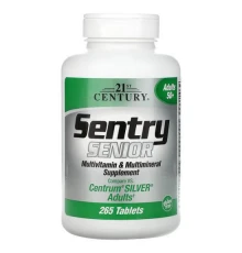 21st Century, Sentry Senior, мультивітамінна та мультимінеральна добавка, для дорослих старше 50 років, 265 таблеток