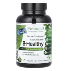 Emerald Laboratories, B-Healthy з коферментами й L-5-метилтетрагідрофолатом, 120 рослинних капсул