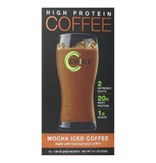 Chike Nutrition, холодна кава з високим вмістом білка, мокко, 12 пакетиків по 31 г (1,09 унції)