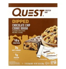 Quest Nutrition, протеїновий батончик, шоколадне печиво, 4 шт. по 50 г (1,76 унції)