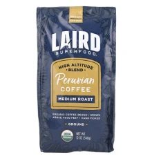 Laird Superfood, перуанська кава, мелена, середнє обсмажування, 340 г (12 унцій)