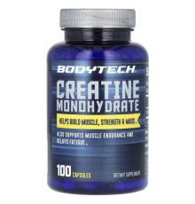 BodyTech, креатин моногідрат, 100 капсул