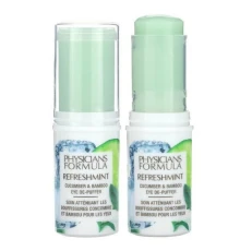 Physicians Formula, Refresh, м’ята, огірок і бамбук для зняття набряків, 12,8 г (0,45 унції)
