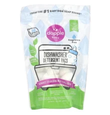 Dapple Baby, Dishwasher Detergent Pacs, Fragrance Free, 25 Pacs, 15.9 oz (450 g)